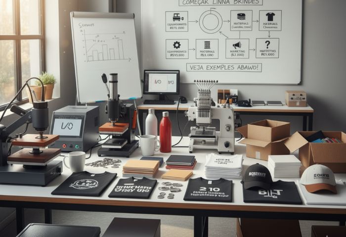 Quanto investir para começar sua linha de produção de brindes