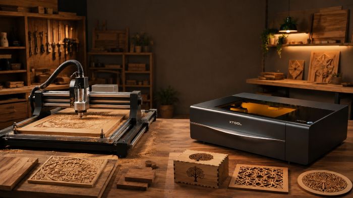 Router CNC ou Corte a Laser na Marcenaria