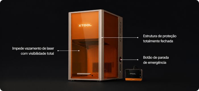 segurança máquina a laser xtool f2 ultra uv